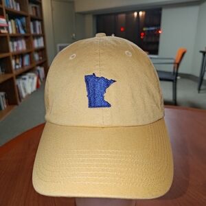 Minnesota Map Embroidered Strapback Hat Cap